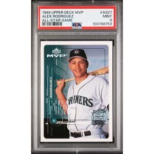 1999 Upper Deck MVP All-Star Game #AS27 Alex Rodriguez PSA 9 Mariners - Pop 2